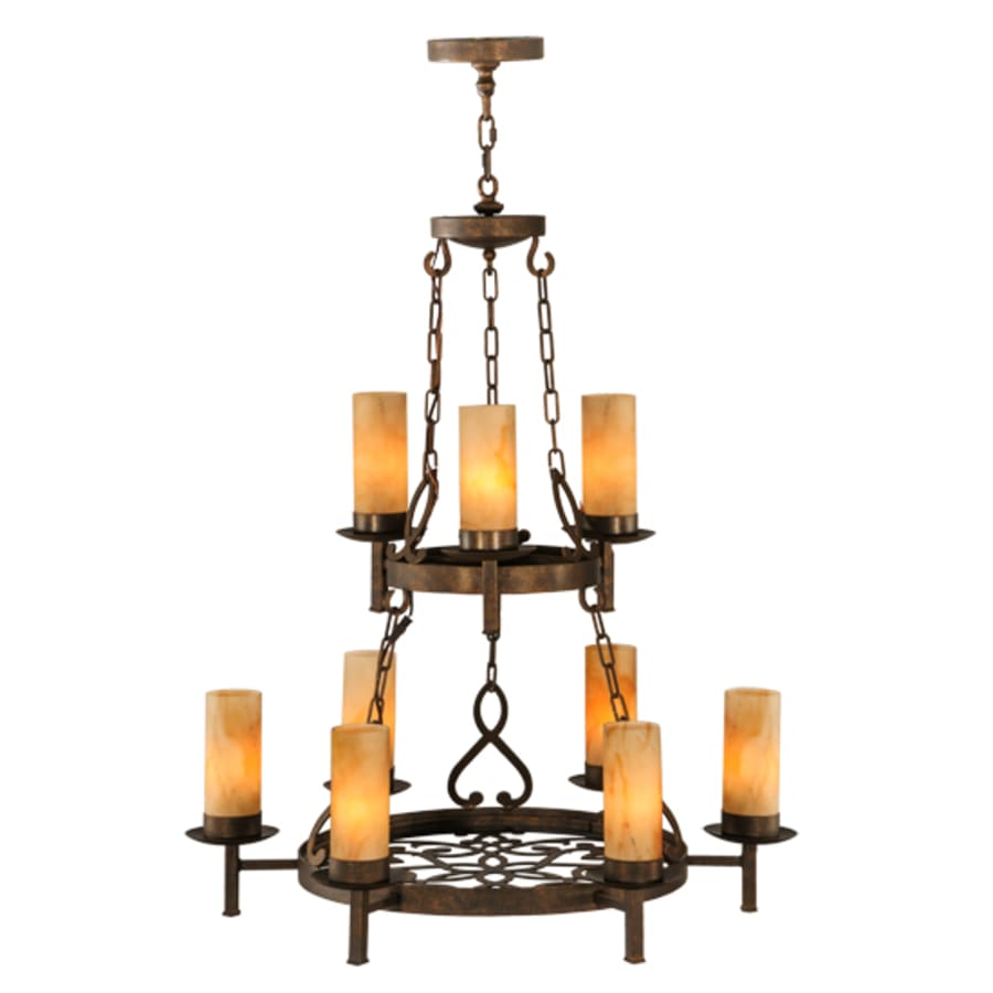Meyda Tiffany Newcastle 9 Light 31" Wide Ring Chandelier