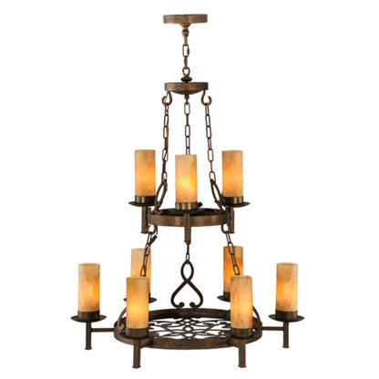 Meyda Tiffany Newcastle 9 Light 31" Wide Ring Chandelier