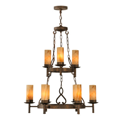 Meyda Tiffany Newcastle 9 Light 31" Wide Ring Chandelier