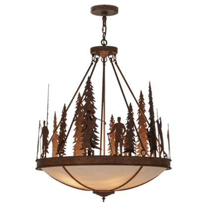 Meyda Tiffany Ironwood 5 Light 30" Wide Pendant
