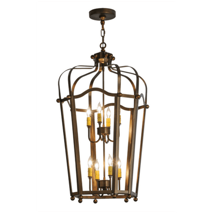 Meyda Tiffany Citadel 8 Light 22" Wide Taper Candle Pendant