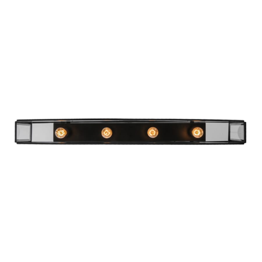 Meyda Tiffany Affinity 4 Light 47" Wide Semi-Flush Ceiling Fixture - Solar Black Finish
