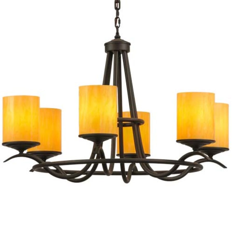 Meyda Tiffany Octavia 6 Light 39" Wide Ring Chandelier