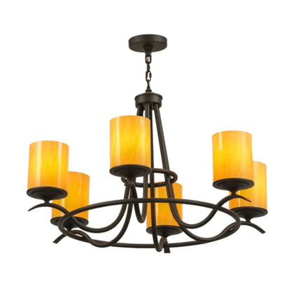 Meyda Tiffany Octavia 6 Light 39" Wide Ring Chandelier