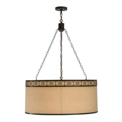 Meyda Tiffany Cilindro 6 Light 37" Wide Suspension Pendant