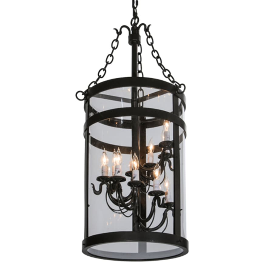 Meyda Tiffany Cilindro 11 Light 15" Wide Taper Candle Pendant