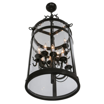 Meyda Tiffany Cilindro 11 Light 15" Wide Taper Candle Pendant