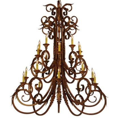 Meyda Tiffany Serratina 20 Light 48" Wide Taper Candle Style Chandelier