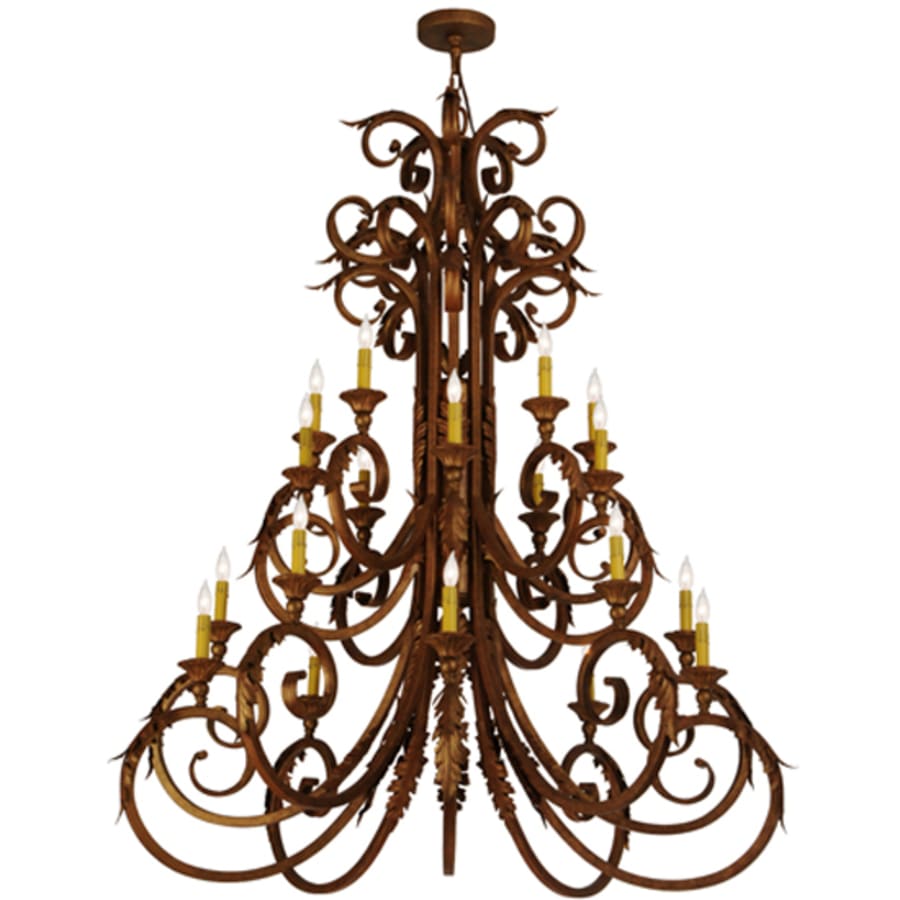 Meyda Tiffany Serratina 20 Light 48" Wide Taper Candle Style Chandelier