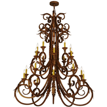 Meyda Tiffany Serratina 20 Light 48" Wide Taper Candle Style Chandelier
