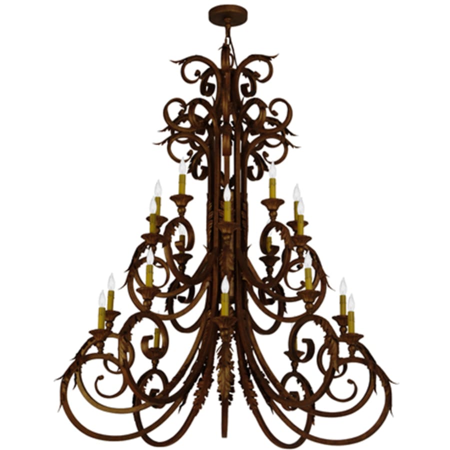 Meyda Tiffany Serratina 20 Light 48" Wide Taper Candle Style Chandelier