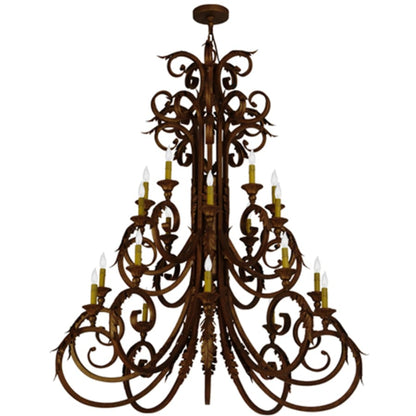 Meyda Tiffany Serratina 20 Light 48" Wide Taper Candle Style Chandelier