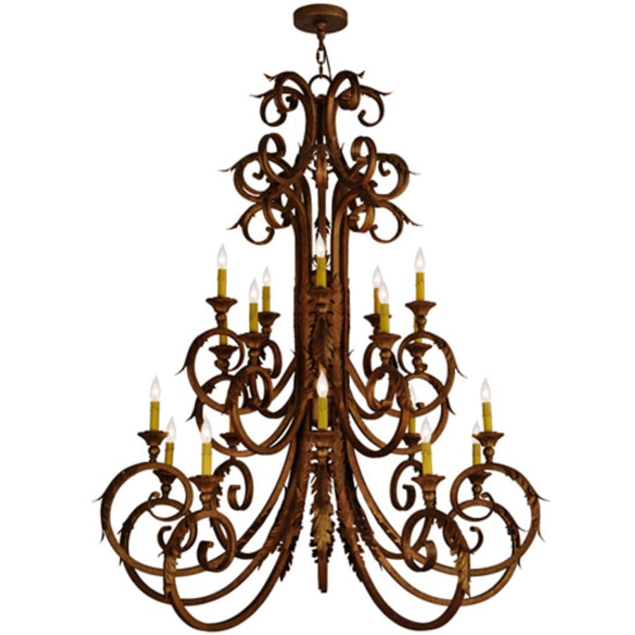 Meyda Tiffany Serratina 20 Light 48" Wide Taper Candle Style Chandelier