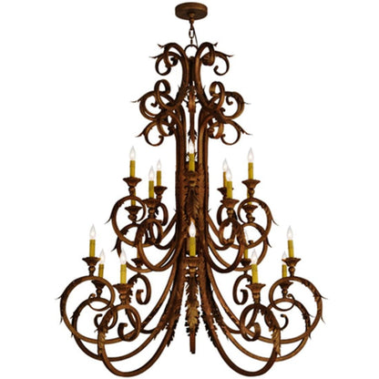 Meyda Tiffany Serratina 20 Light 48" Wide Taper Candle Style Chandelier