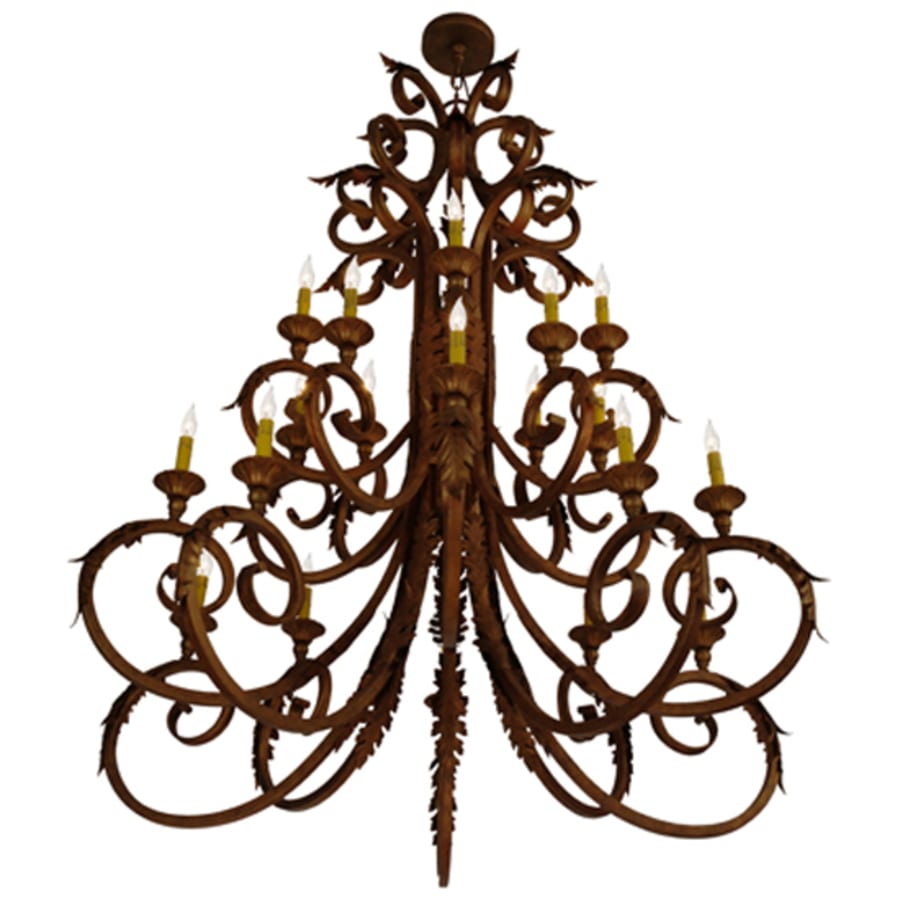 Meyda Tiffany Serratina 20 Light 48" Wide Taper Candle Style Chandelier