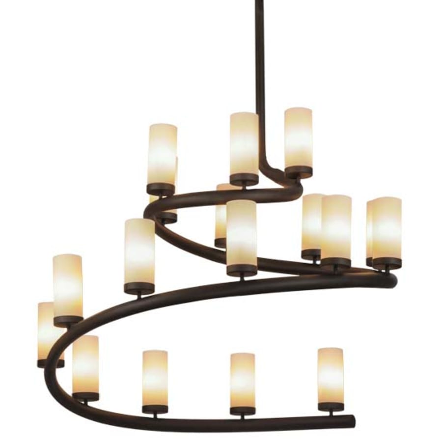 Meyda Tiffany French Horn 17 Light 60" Wide Chandelier