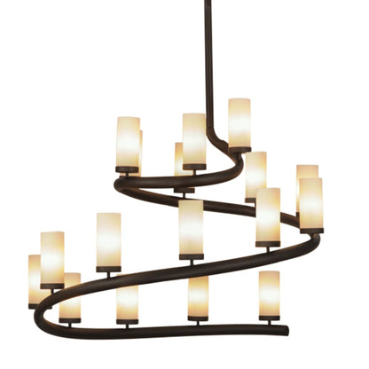 Meyda Tiffany French Horn 17 Light 60" Wide Chandelier