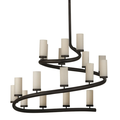 Meyda Tiffany French Horn 17 Light 60" Wide Chandelier