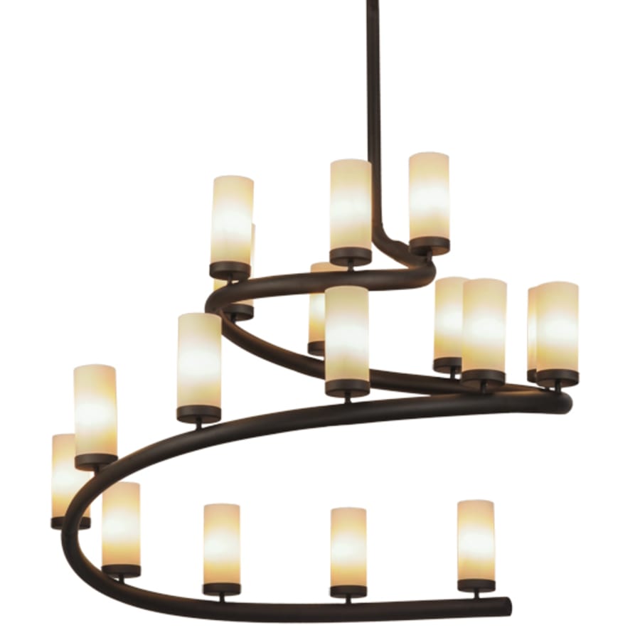 Meyda Tiffany French Horn 17 Light 60" Wide Chandelier