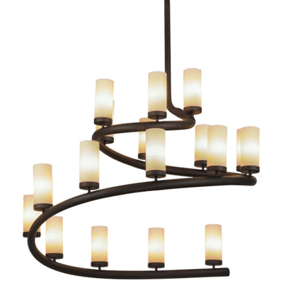 Meyda Tiffany French Horn 17 Light 60" Wide Chandelier