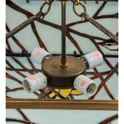 Meyda Tiffany Backyard Friends 4 Light 30" Wide Pendant