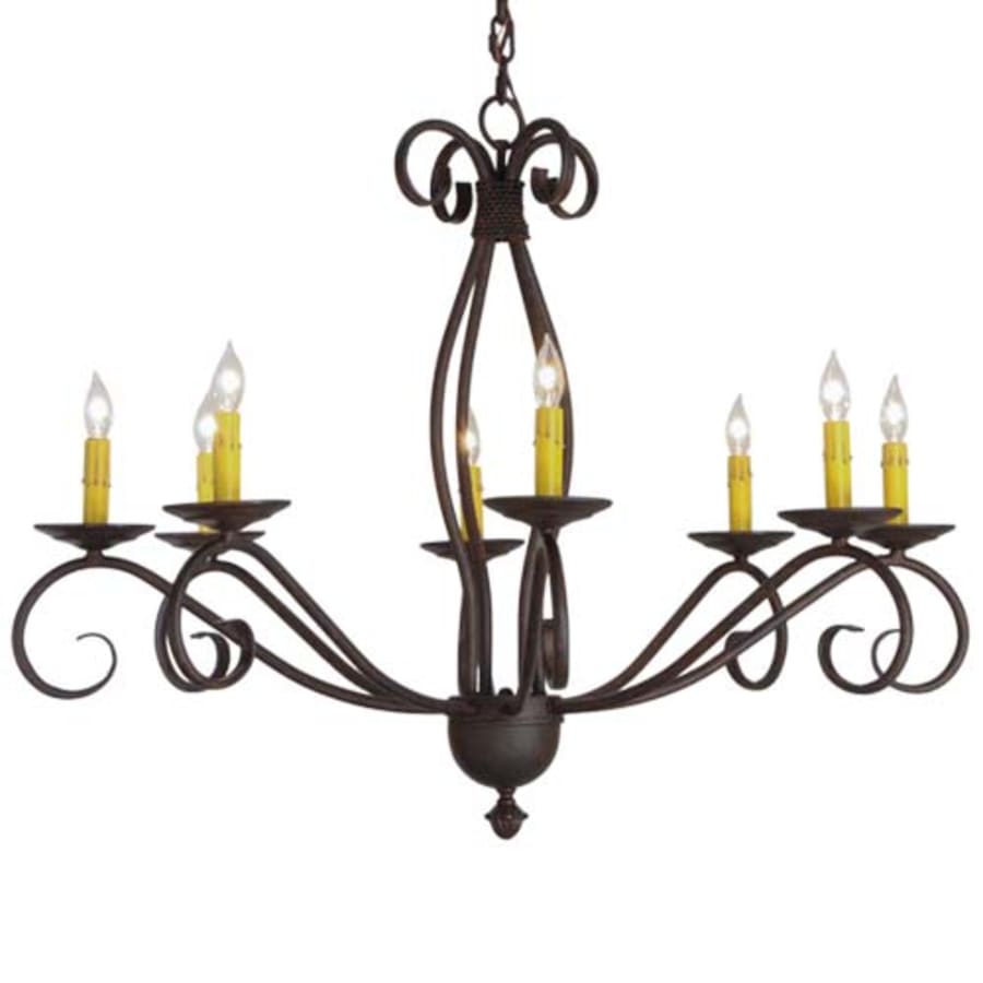 Meyda Tiffany Sienna 8 Light 36" Wide Taper Candle Style Chandelier