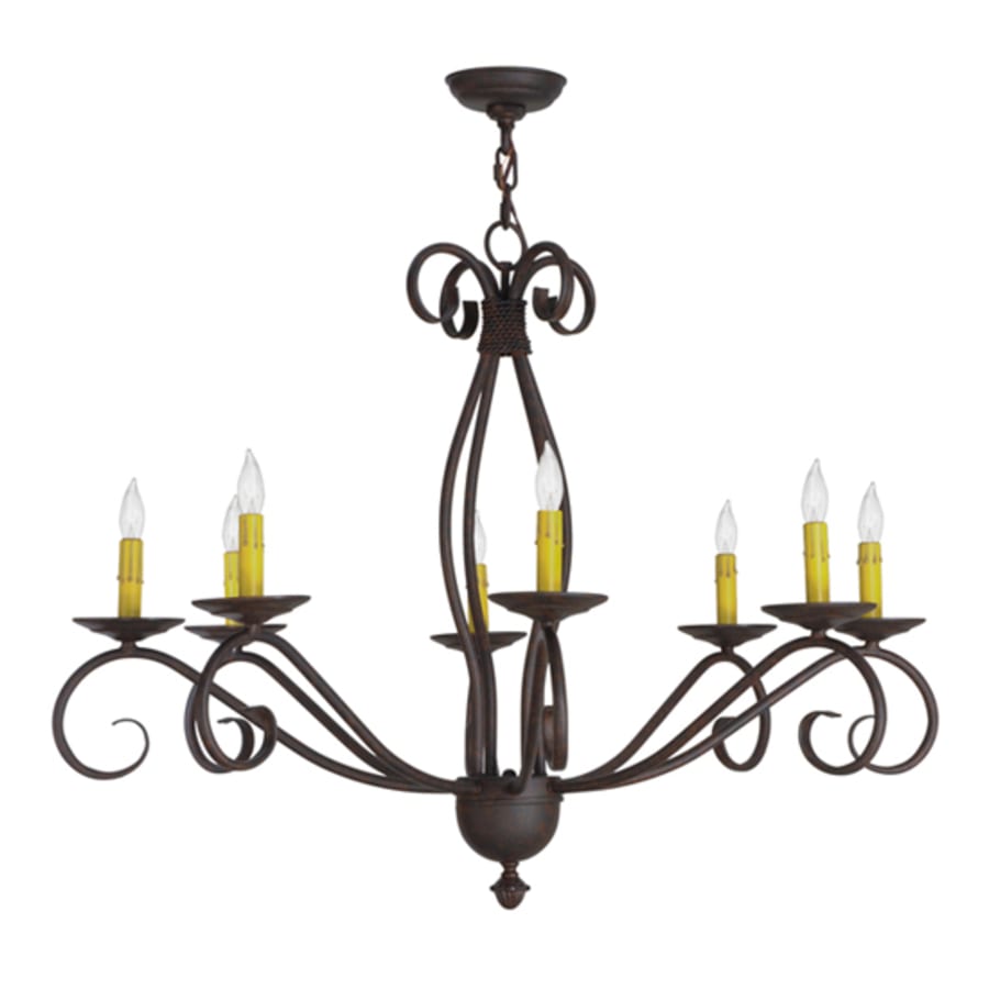 Meyda Tiffany Sienna 8 Light 36" Wide Taper Candle Style Chandelier