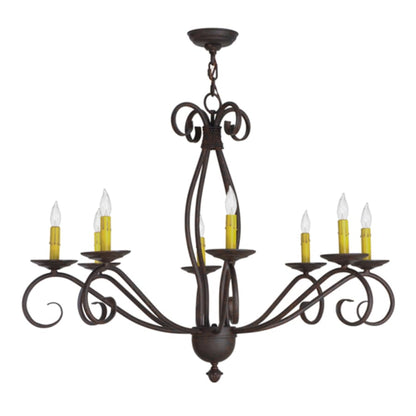 Meyda Tiffany Sienna 8 Light 36" Wide Taper Candle Style Chandelier