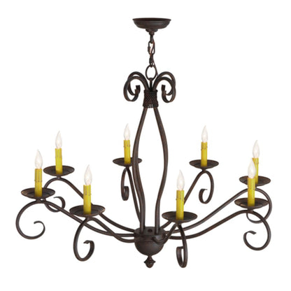 Meyda Tiffany Sienna 8 Light 36" Wide Taper Candle Style Chandelier