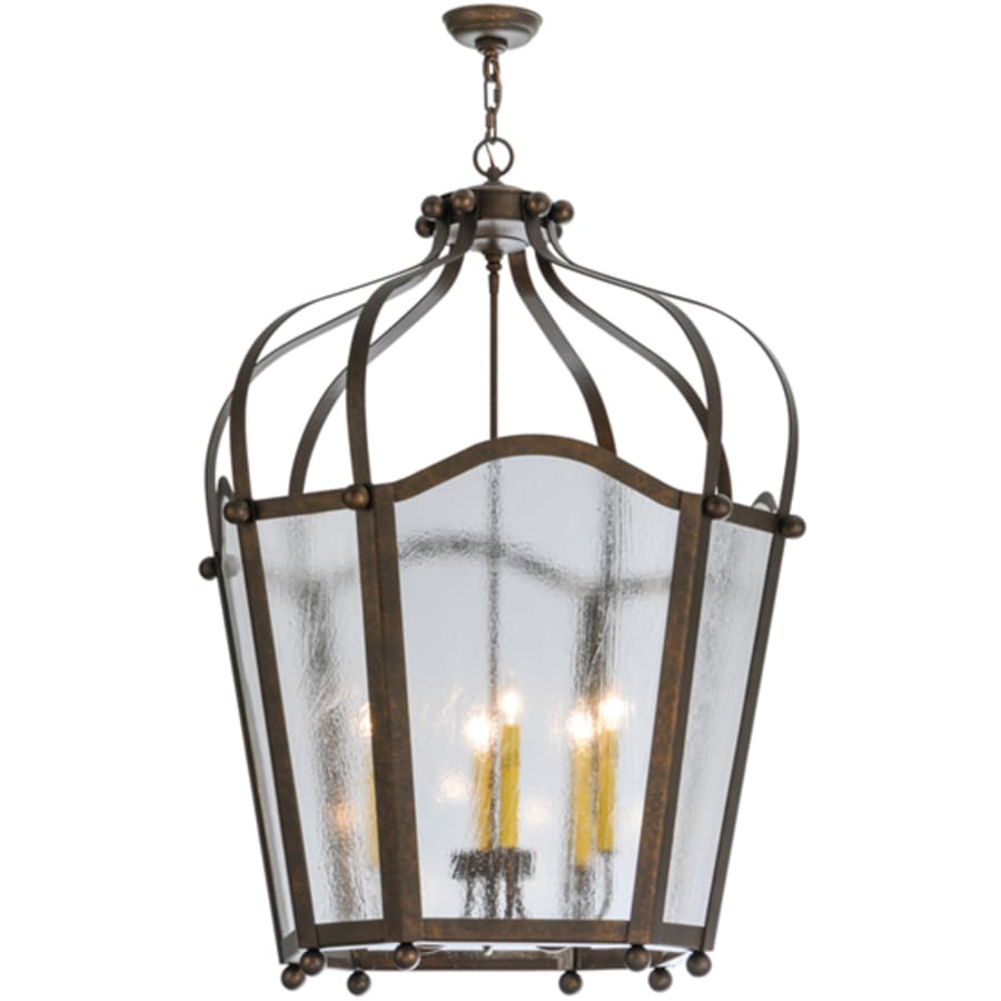 Meyda Tiffany Citadel 6 Light 33" Wide Taper Candle Pendant