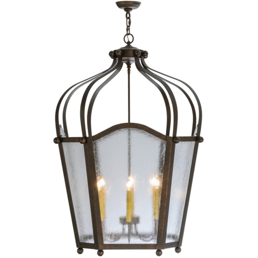 Meyda Tiffany Citadel 6 Light 33" Wide Taper Candle Pendant