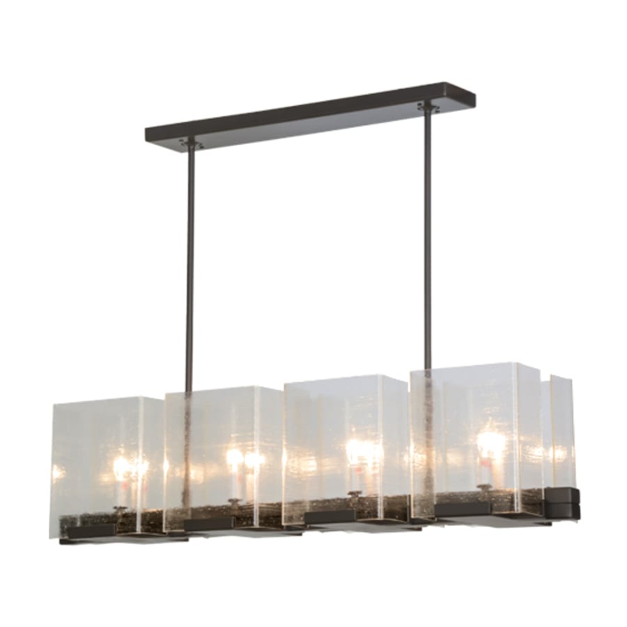 Meyda Tiffany Ice Cube 8 Light 41" Wide Linear Chandelier