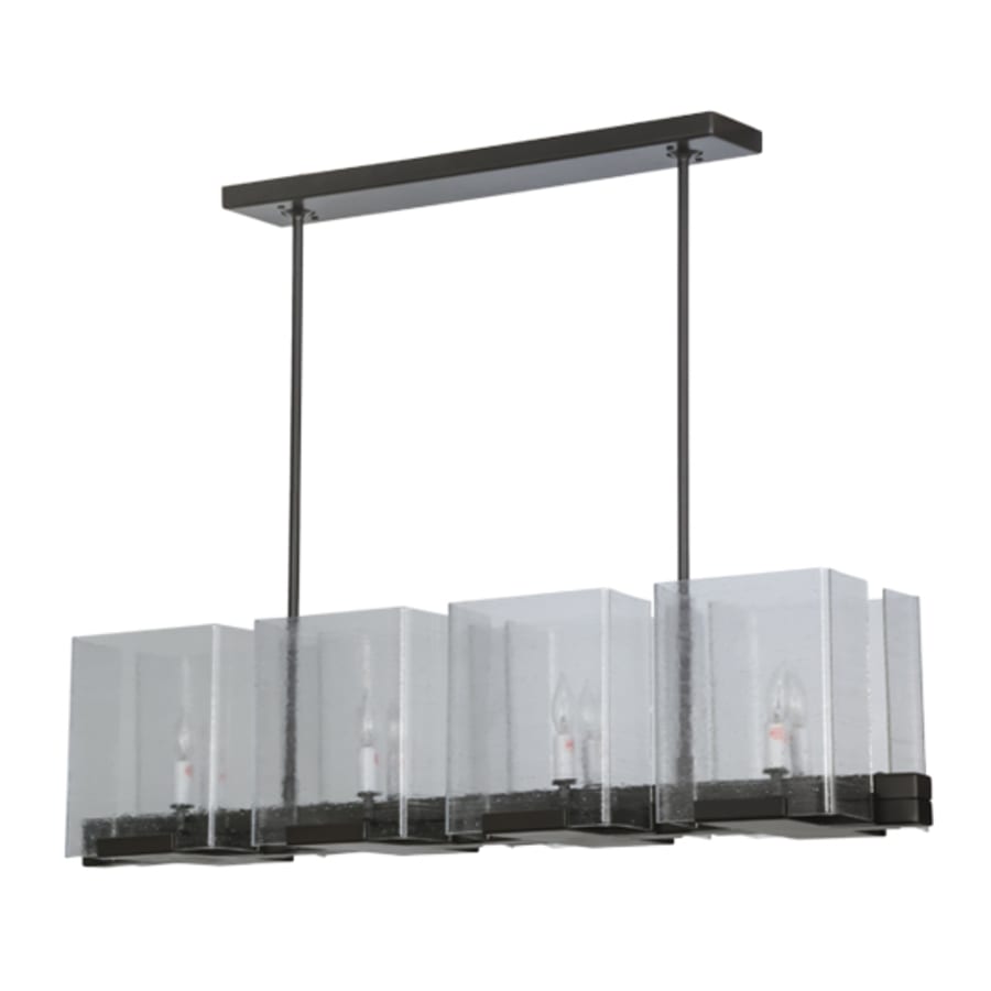 Meyda Tiffany Ice Cube 8 Light 41" Wide Linear Chandelier