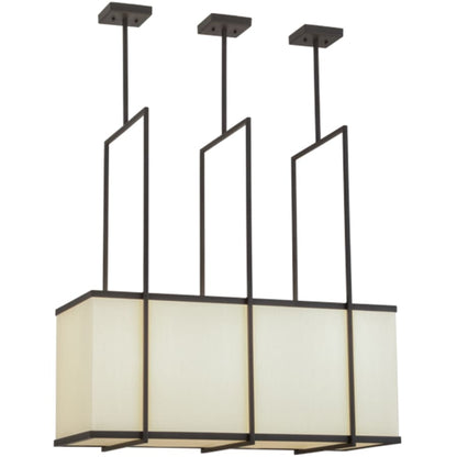 Meyda Tiffany Langedon 3 Light 36" Wide Linear Pendant