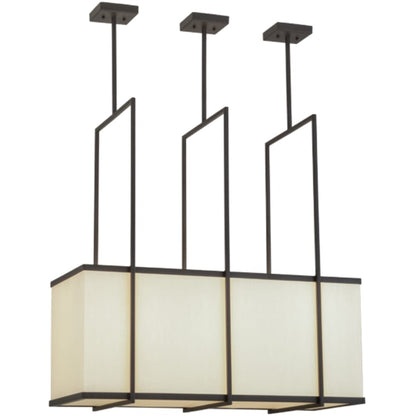 Meyda Tiffany Langedon 3 Light 36" Wide Linear Pendant