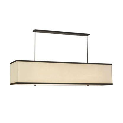 Meyda Tiffany Quadrato 5 Light 75" Wide Linear Pendant