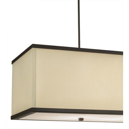 Meyda Tiffany Quadrato 5 Light 75" Wide Linear Pendant
