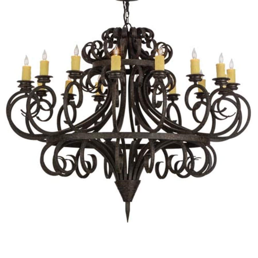 Meyda Tiffany Symen 16 Light 60" Wide Taper Candle Style Chandelier