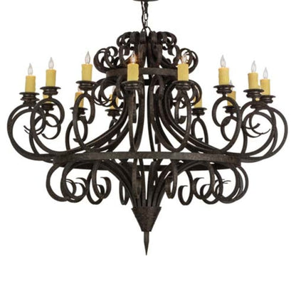 Meyda Tiffany Symen 16 Light 60" Wide Taper Candle Style Chandelier
