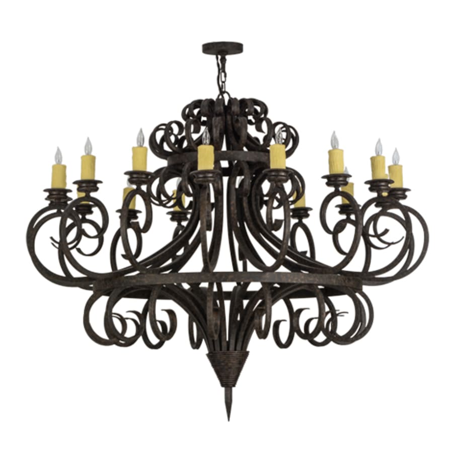 Meyda Tiffany Symen 16 Light 60" Wide Taper Candle Style Chandelier