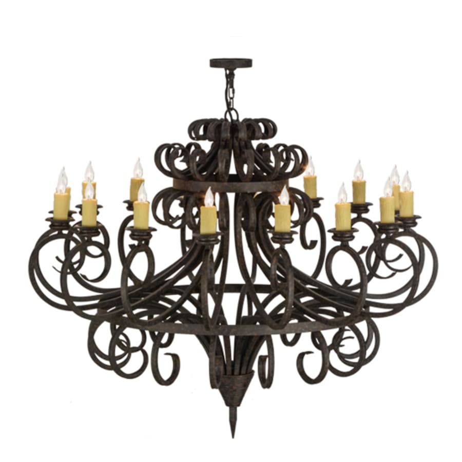 Meyda Tiffany Symen 16 Light 60" Wide Taper Candle Style Chandelier