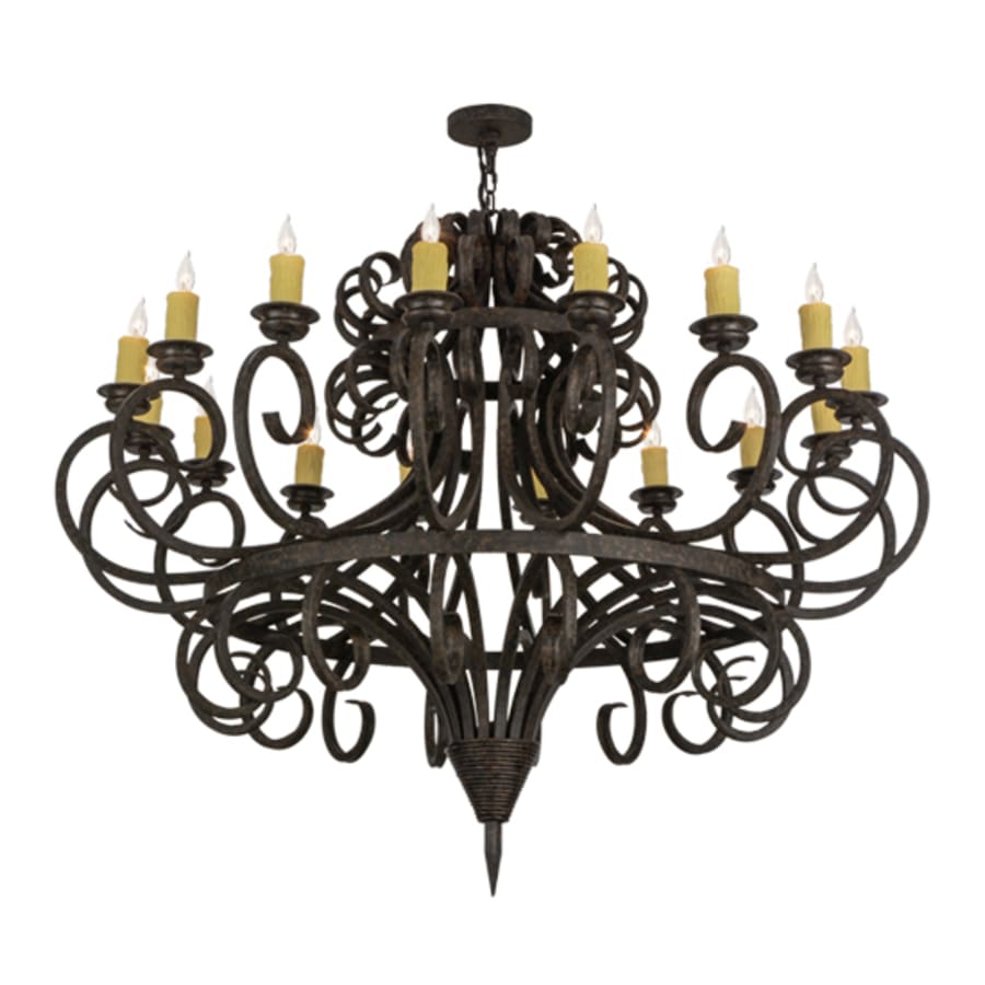Meyda Tiffany Symen 16 Light 60" Wide Taper Candle Style Chandelier
