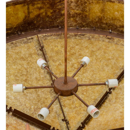 Meyda Tiffany Moose at Dusk 6 Light 54" Wide Pendant