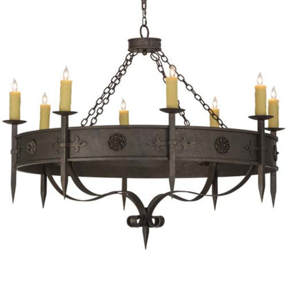 Meyda Tiffany Calandra 8 Light 54" Wide Taper Candle Style Chandelier
