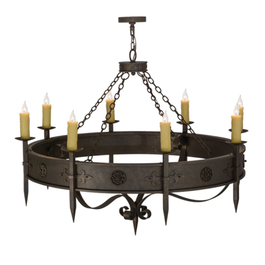 Meyda Tiffany Calandra 8 Light 54" Wide Taper Candle Style Chandelier