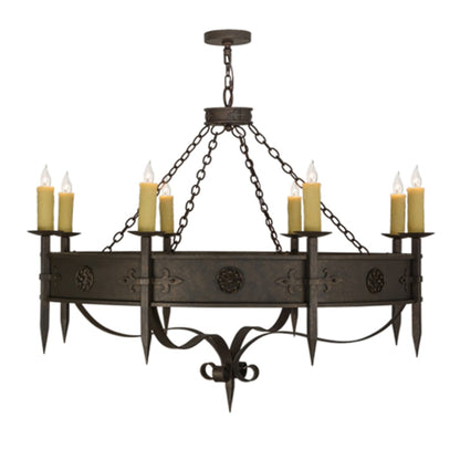 Meyda Tiffany Calandra 8 Light 54" Wide Taper Candle Style Chandelier