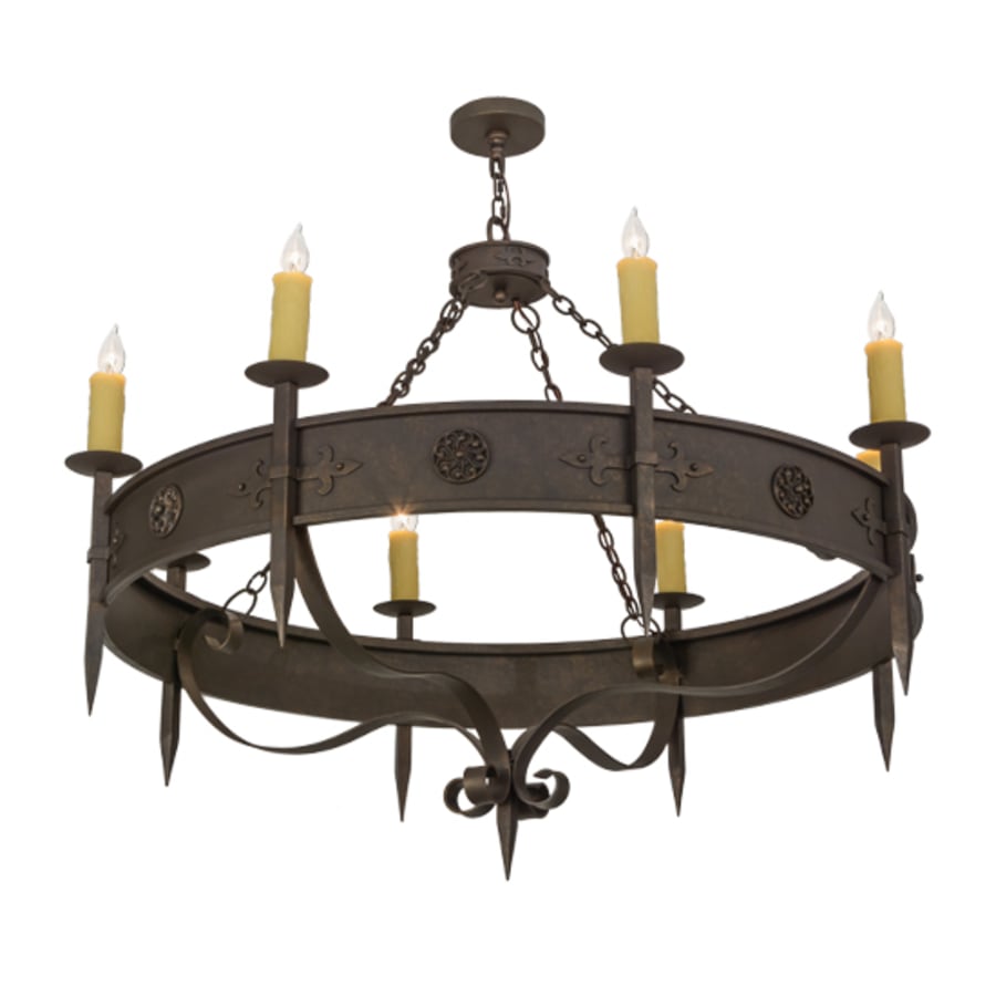 Meyda Tiffany Calandra 8 Light 54" Wide Taper Candle Style Chandelier