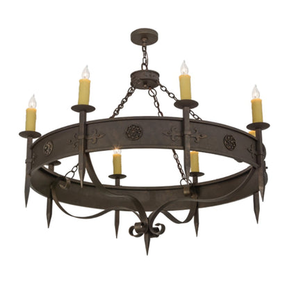 Meyda Tiffany Calandra 8 Light 54" Wide Taper Candle Style Chandelier