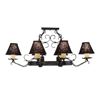 Meyda Tiffany Long Hand forged 6 Light 34" Wide Chandelier