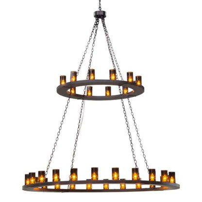 Meyda Tiffany Loxley 36 Light 72" Wide Ring Chandelier